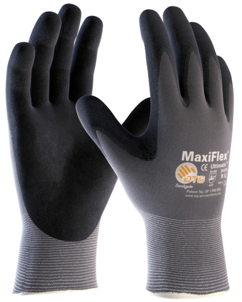 34-874 MAXIFLEX ULTIMATE Pracovné rukavice Sivá-Čierna, 8