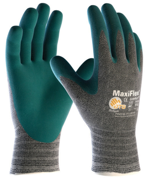 34-924 MAXIFLEX COMFORT Pracovné rukavice Zelená-Sivá, 8