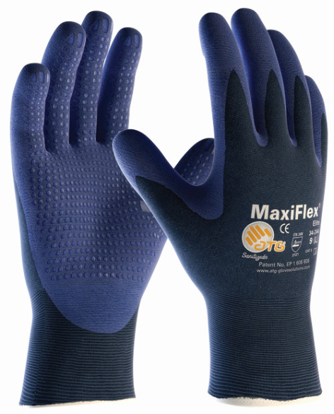 34-244 MAXIFLEX ELITE Pracovné rukavice Modrá, 8