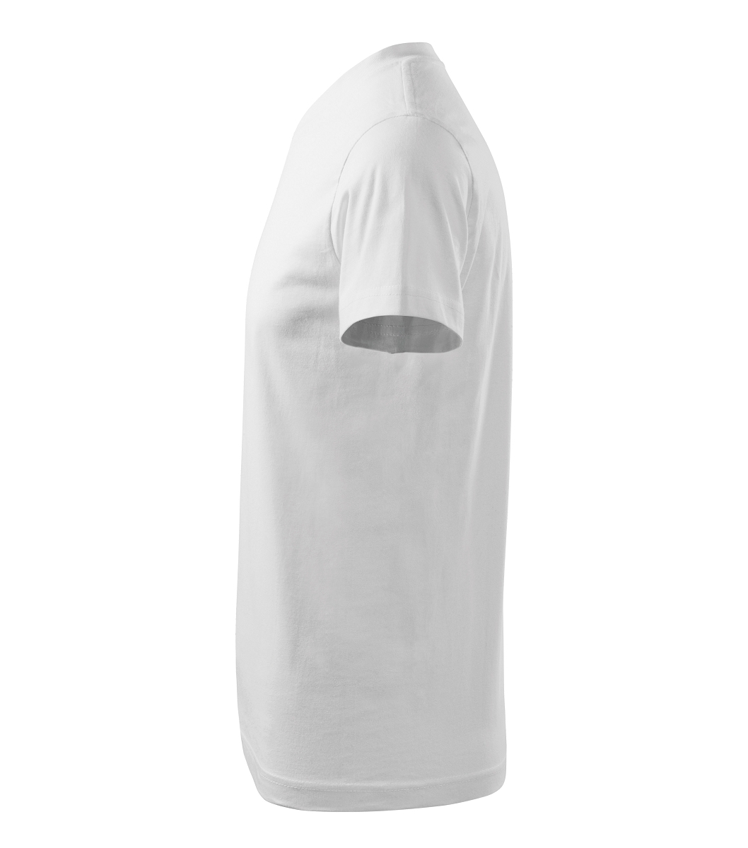 HEAVY V-NECK 111 Tričko unisex Biela, S