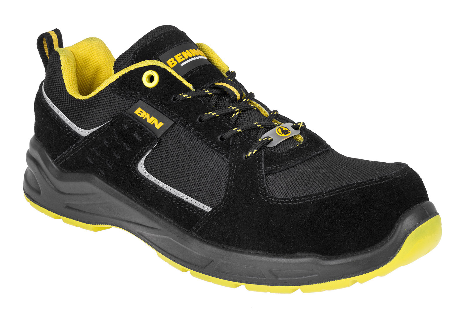 SPORTIS S1P ESD NM LOW Bezpečnostná obuv Sivá-Žltá